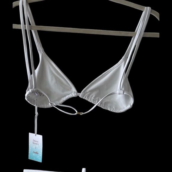 Andie Swim x Demi Moore Small White Swim Top - Picture 3 of 5